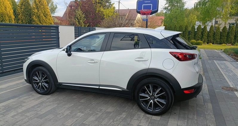 Mazda CX-3 cena 78900 przebieg: 74000, rok produkcji 2017 z Ostrołęka małe 326